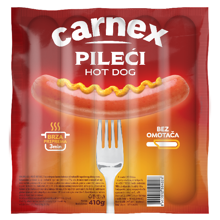 Pileći hot dog 410 g